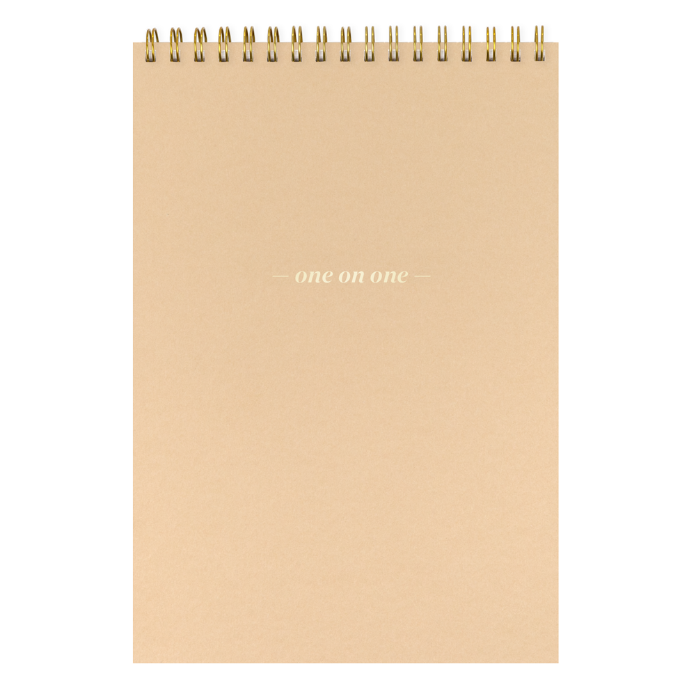 One On One Spiral Notepad Stone