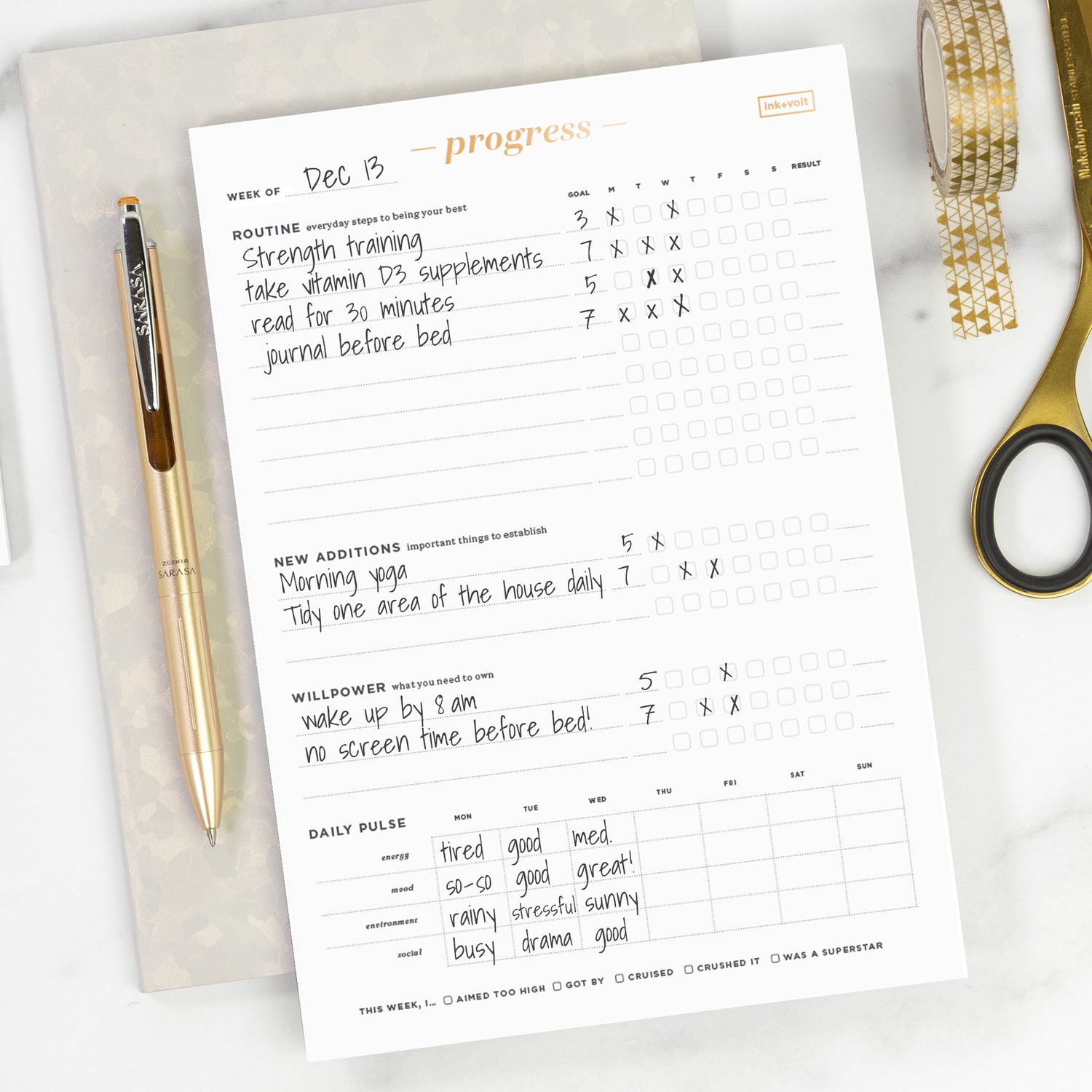 Progress Pad – Ink+Volt