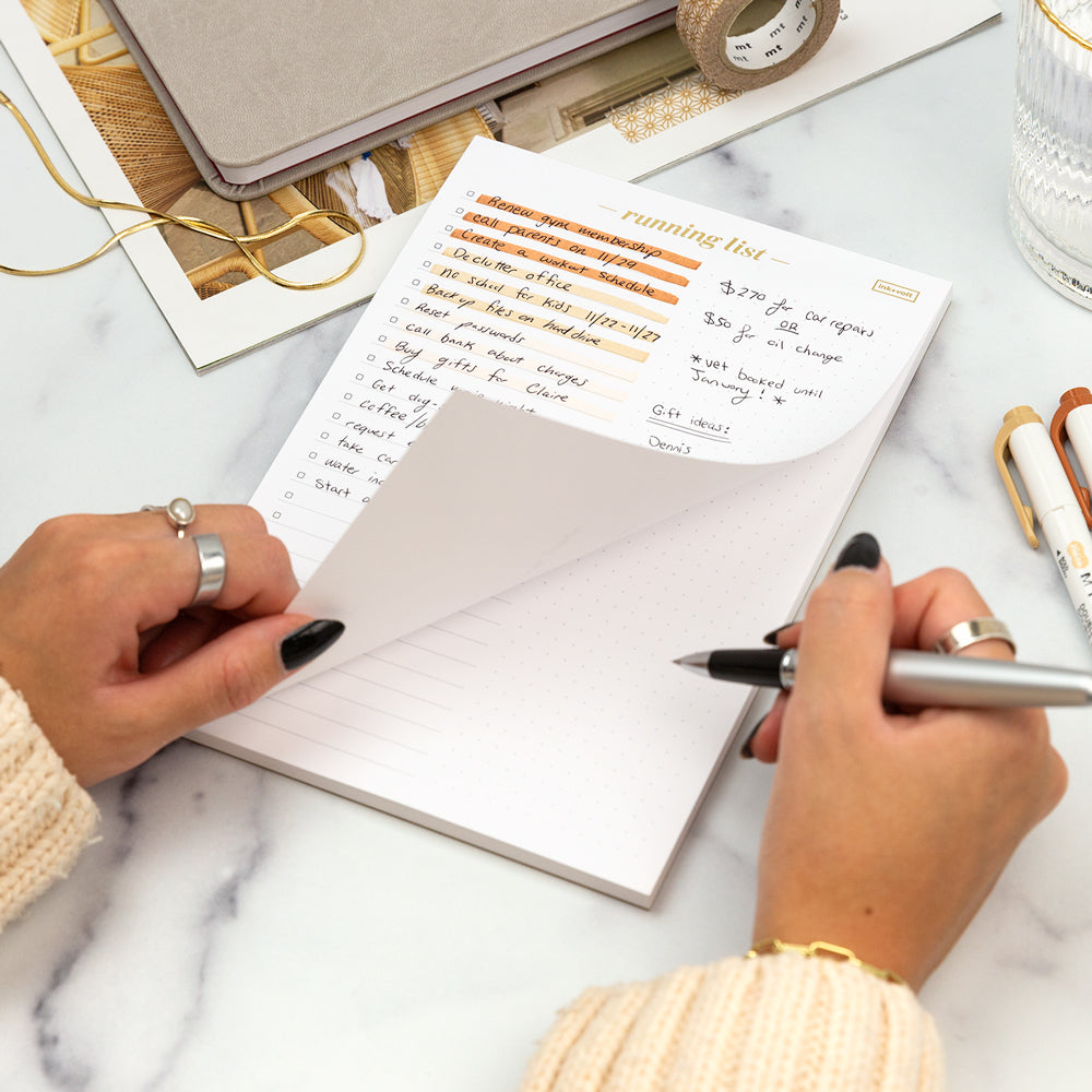 Notepad Running Running List Pad – Ink+Volt
