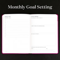 Goal Planner August-July - Bookcloth Cover monthly goals