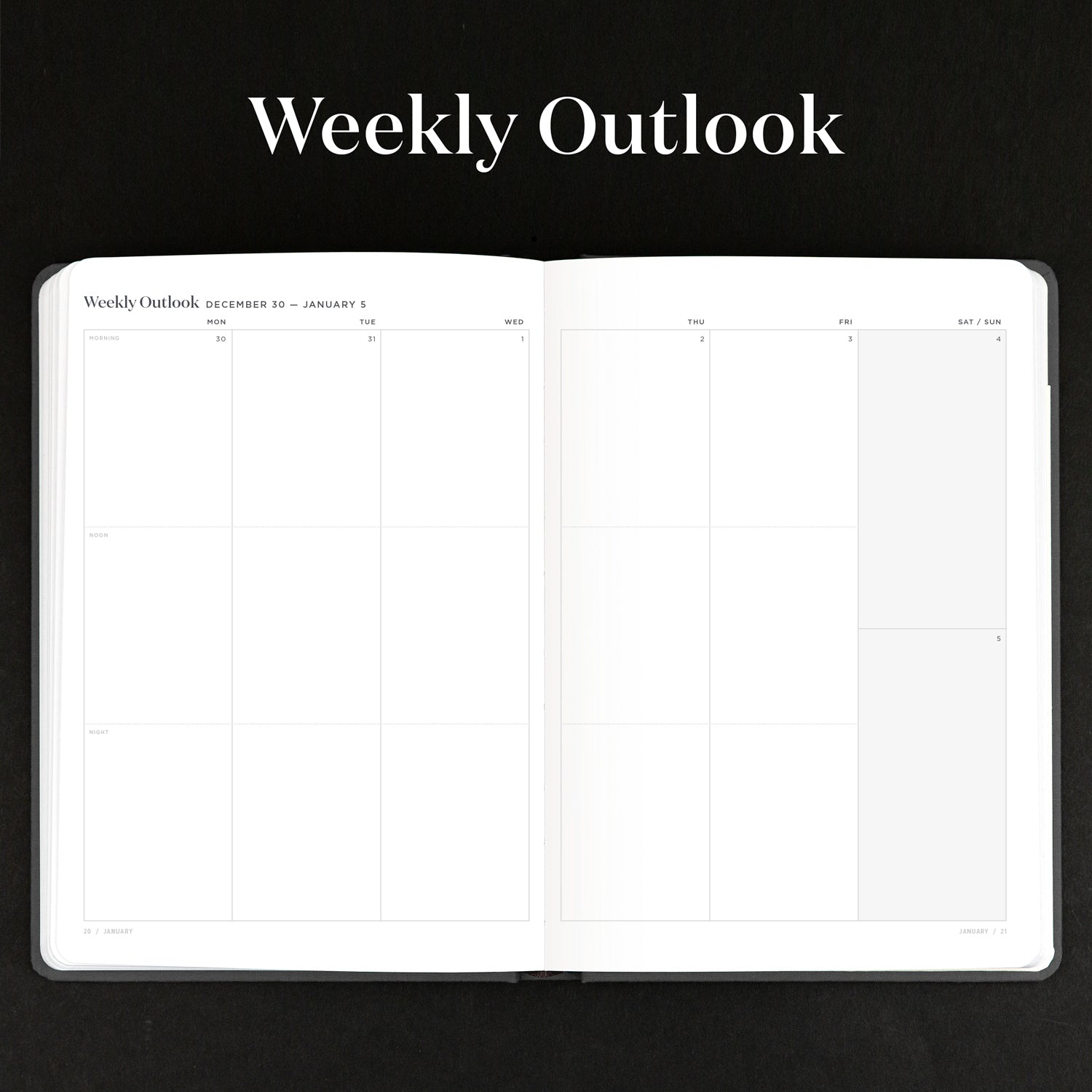 weekly outlook spread