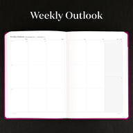 Goal Planner August-July - Bookcloth Cover weekly outlook