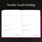 Goal Planner August-July - Bookcloth Cover yearly goal planning