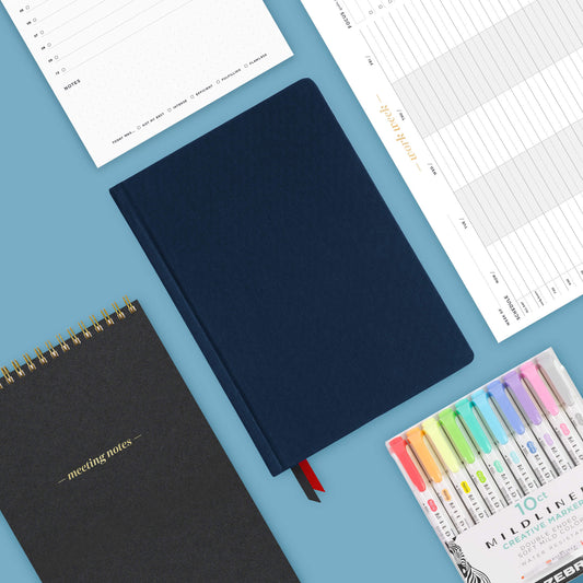 Ink+Volt Complete Home Office Suite navy bookcloth