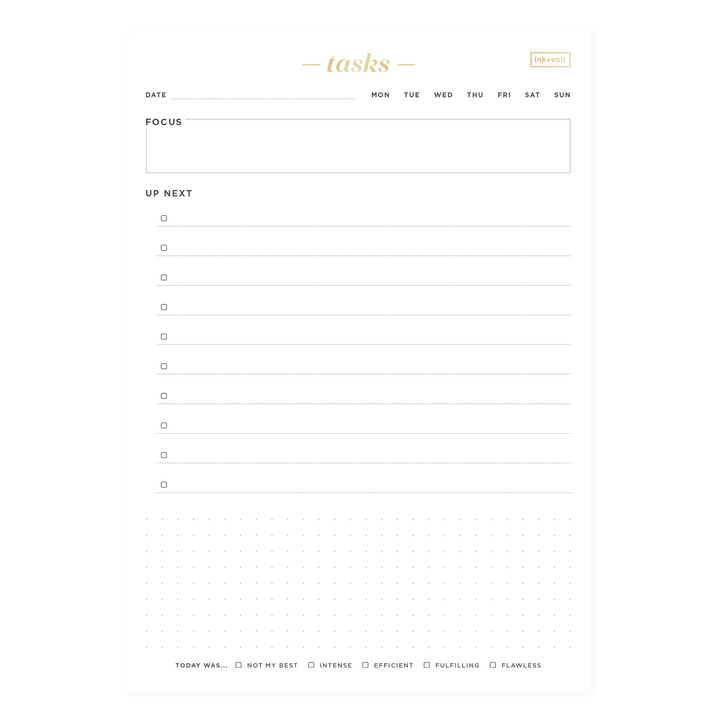 Daily Task Pad – Ink+Volt