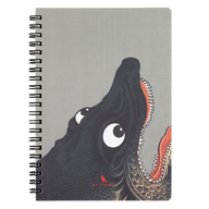 OG Manga Spiral Notebook - Ukiyo-e x Kunisawa alligator shark