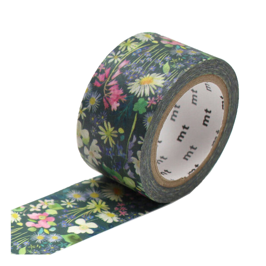 Washi Tape-Watercolor bluebell woodline