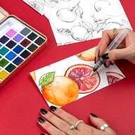 Citrus Fruits Watercolor Painting Kit