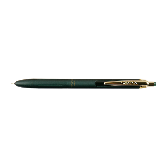 Zebra Sarasa Grand Vintage Retractable Gel Pen green