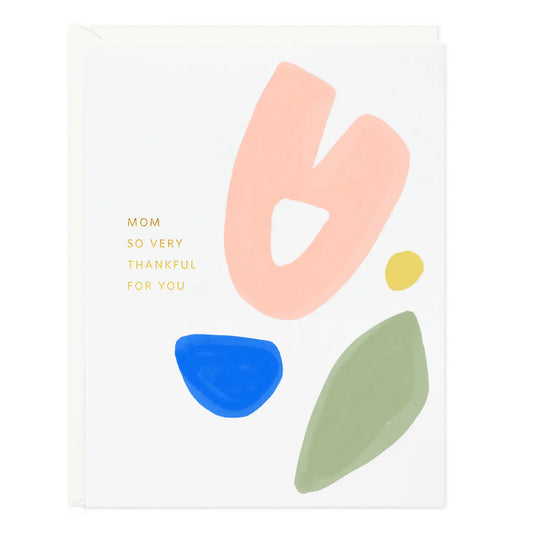 Mom Thankful For You Floral- Single Card