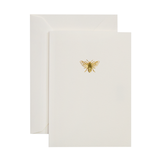 Gold Foil Bee - Blank Card Set