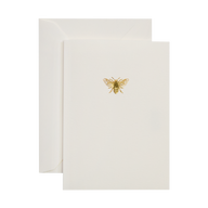 Gold Foil Bee - Blank Card Set