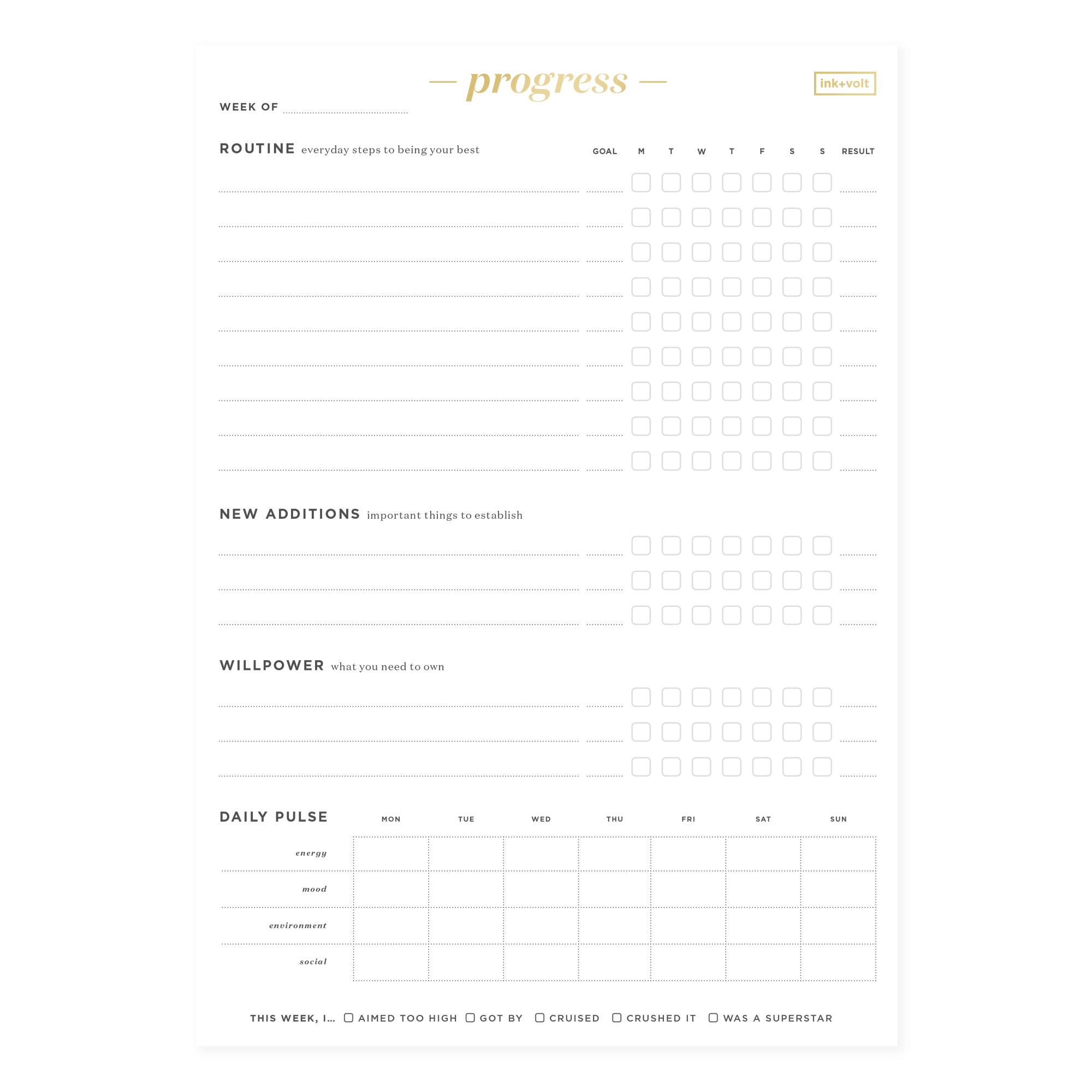 Progress Pad – Ink+Volt