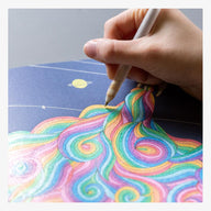 Ink+Volt Inspirational Coloring Book rocket ship page