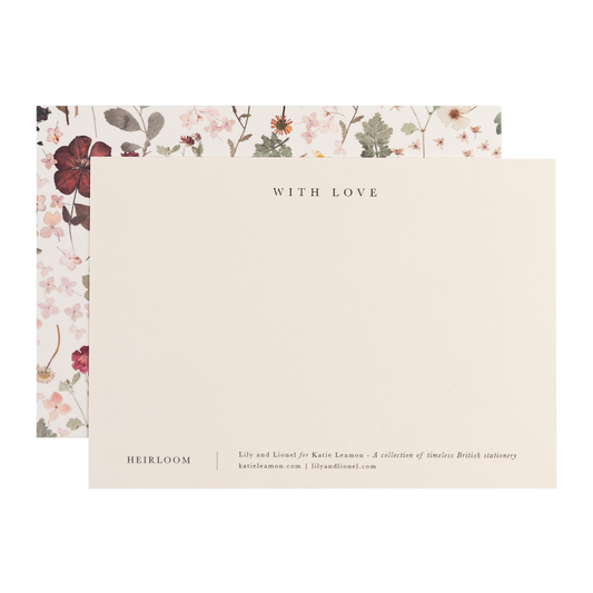 With Love - Flat Card Set