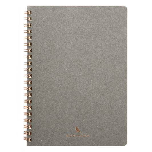 Kunisawa Find Ring Note - Spiral Notebook grey