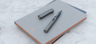 Lamy Al-Star Fountain Pen and Ink and Kunisawa notebook lifestyle
