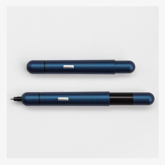 Lamy Pico Ballpoint Pen navy collapsed and extended