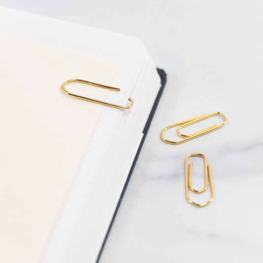 Leone Dellera Gold-Plated Paper Clips and Dispenser