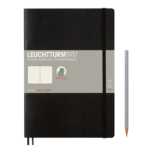 Leuchtturm1917 Composition Softcover Notebook blank black