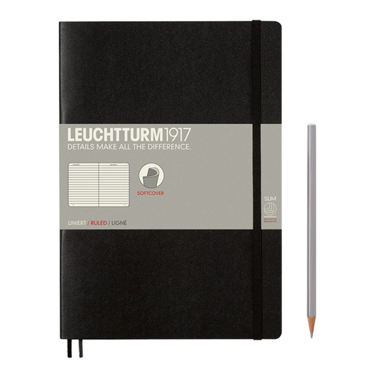 Leuchtturm1917 Composition Softcover Notebook lined black
