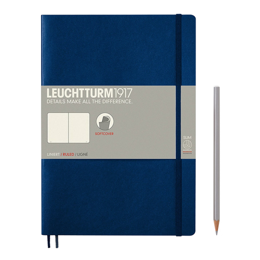 Leuchtturm1917 Composition Softcover Notebook blank navy