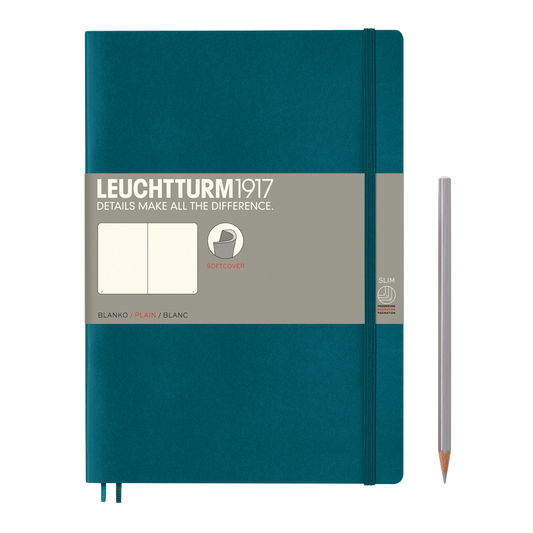 Leuchtturm1917 Composition Softcover Notebook blank pacific green