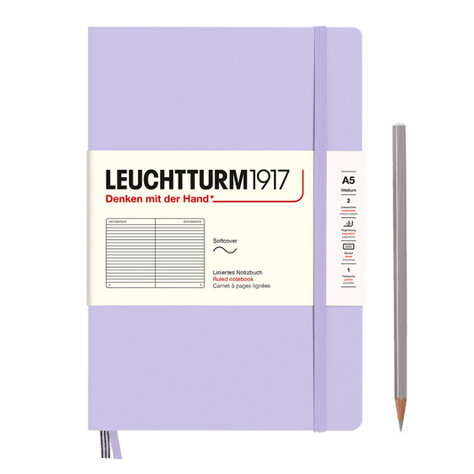 Leuchtturm1917 Master Slim Hard Cover Notebook - Lined Paper