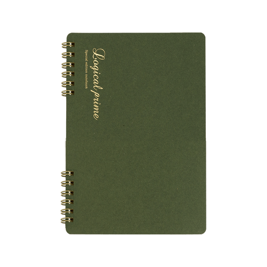 Logical Prime Ring Notebook-Lined green