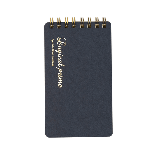 Logical Prime Ring Notebook Navy LIned A7