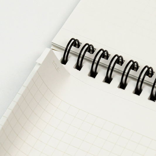 Maruman Mnemosyne A4 Grid Notebook perforation detail