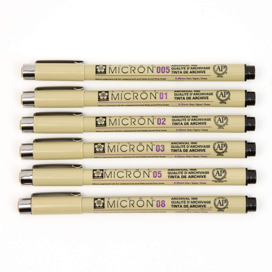Sakura Pigma Color Technologies Permanent Pens, Sepia - 4 pack