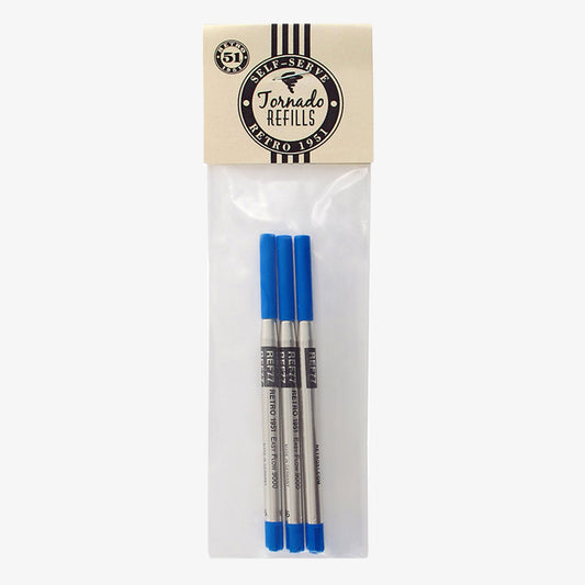 Retro Tornado Easy-Flow Ballpoint Ink Refill packaging