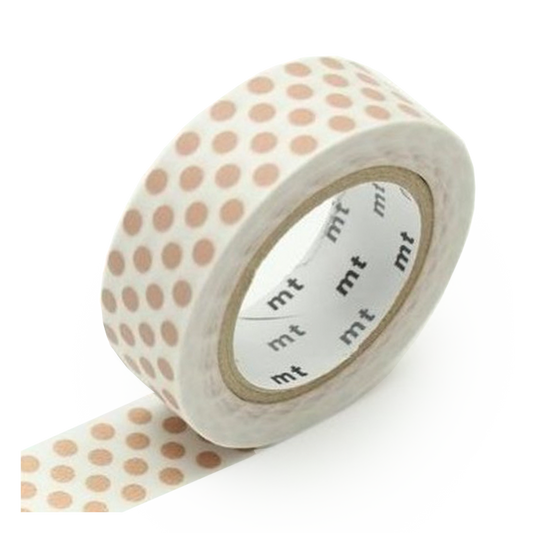 Washi Tape - Miscellaneous dot milk tea