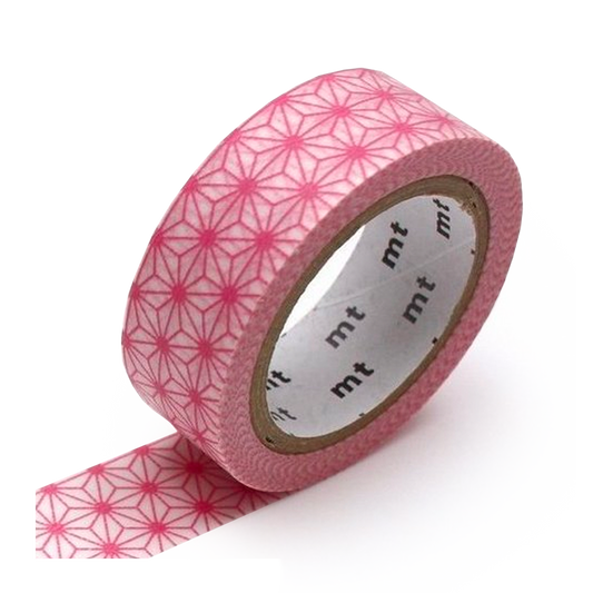 Pink washi tape sticker, striped