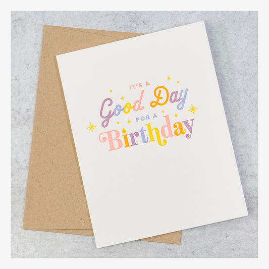 Brights Birthday Card Set - Its a good day