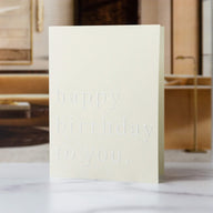 Happy Birthday Chic Greeting Card- Single Card