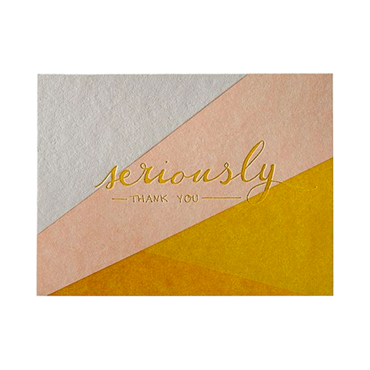 Geometric Bias Cut - Thank You Card Set