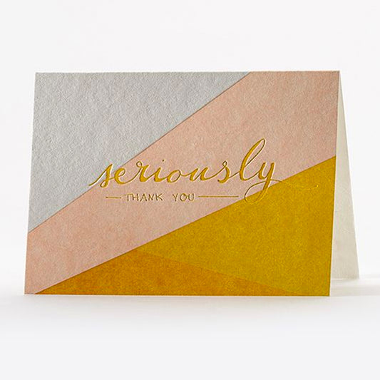 Geometric Bias Cut - Thank You Card Set