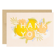 Lemon Peach - Thank You Card Set