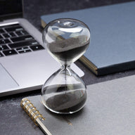 5-Minute Hourglass clear on desk