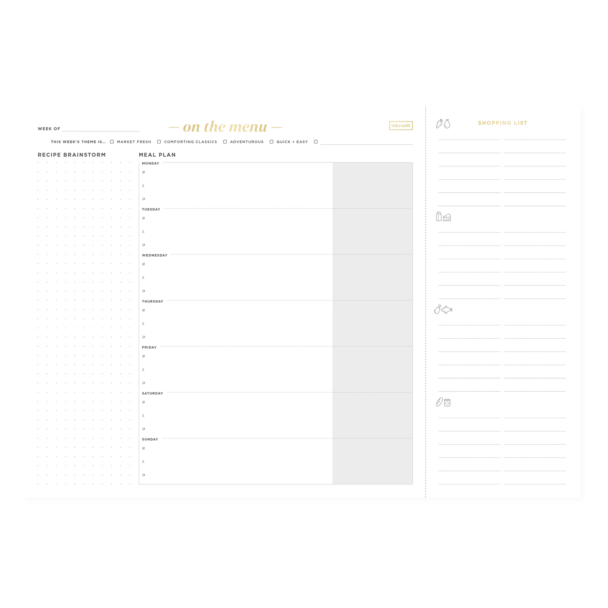 Meal Planning Pad