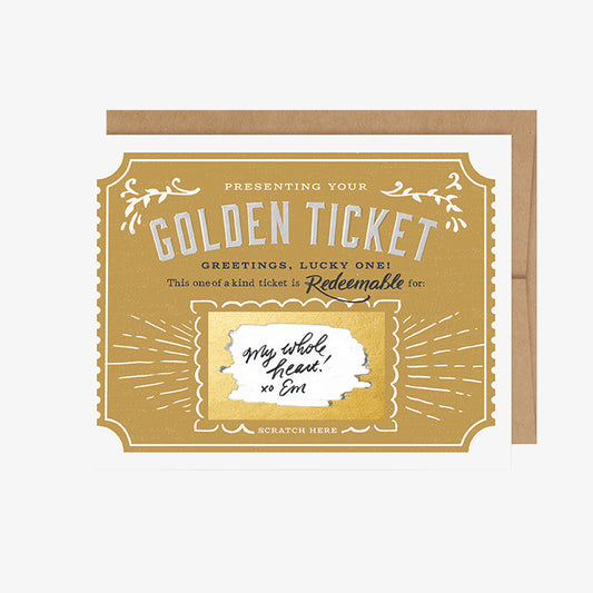 Scratch-Off Card - Golden Ticket