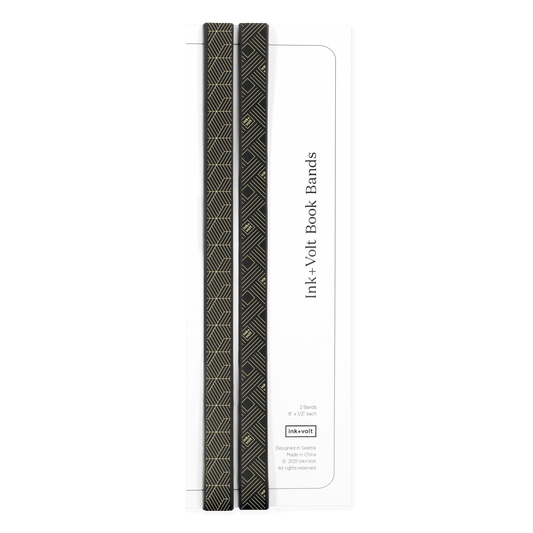 Ink+Volt Book Bands - Art Deco black