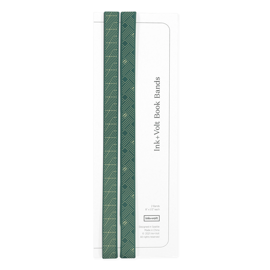 Ink+Volt Book Bands - Art Deco spruce