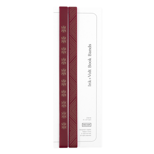 Ink+Volt Book Bands - Classic maroon