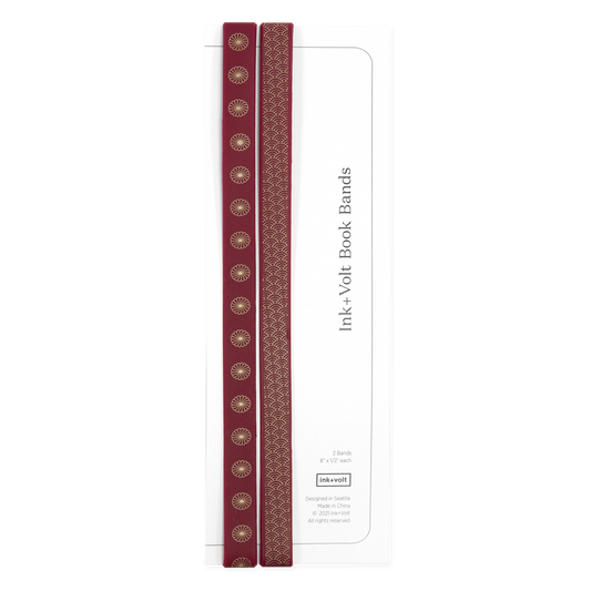 Ink+Volt Book Bands - Wagara maroon