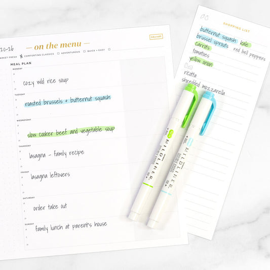 Meal Planning Pad in use