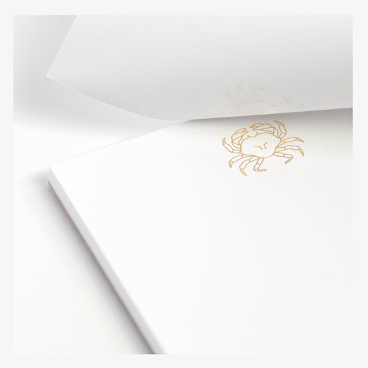 Crab Faceted Foil Notepad secondary