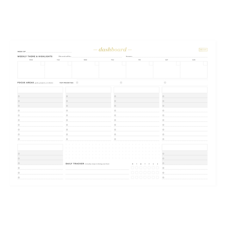 How to Use the Dashboard Deskpad – Ink+Volt